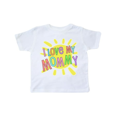 

Inktastic I Love my Mommy- sun and rainbow letters Gift Toddler Boy or Toddler Girl T-Shirt