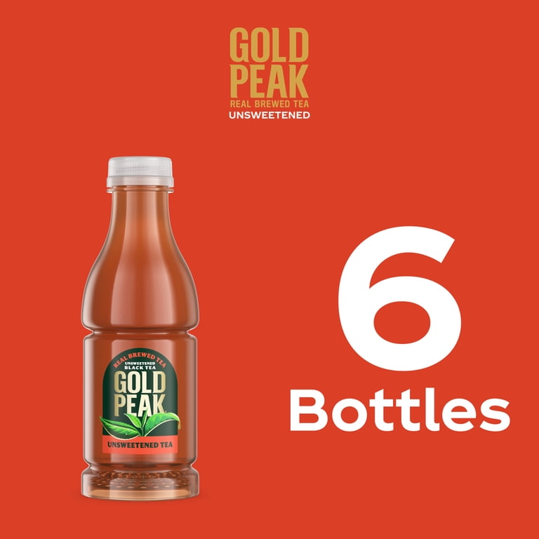 Gold Peak Unsweetened Black Tea Bottles, 16.9 fl oz, 6 Pack photo 7