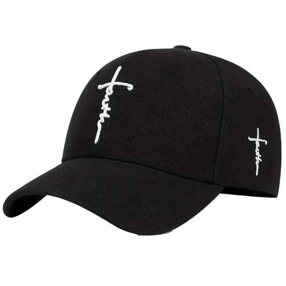 Yuanlong Unisex Baseball Cap Cross Letter Embroidery Sun Hat Adjustable Breathable Casual Stylish Street Headwear