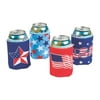 Patriotic Can Covers - Party Supplies - 12 Pieces