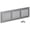 Stainless Steel-10"x 2" (duct opening), variant on Stainless Steel 10"x 2" (duct opening) Wall and Ceiling HVAC Air Vent Register