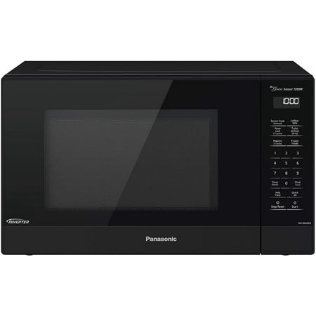 panasonic compact microwave oven with 1200 watts of cooking power, sensor cooking, popcorn button, quick 30sec and turbo defrost - nn-sn65kb - 1.2 cu. ft (black)