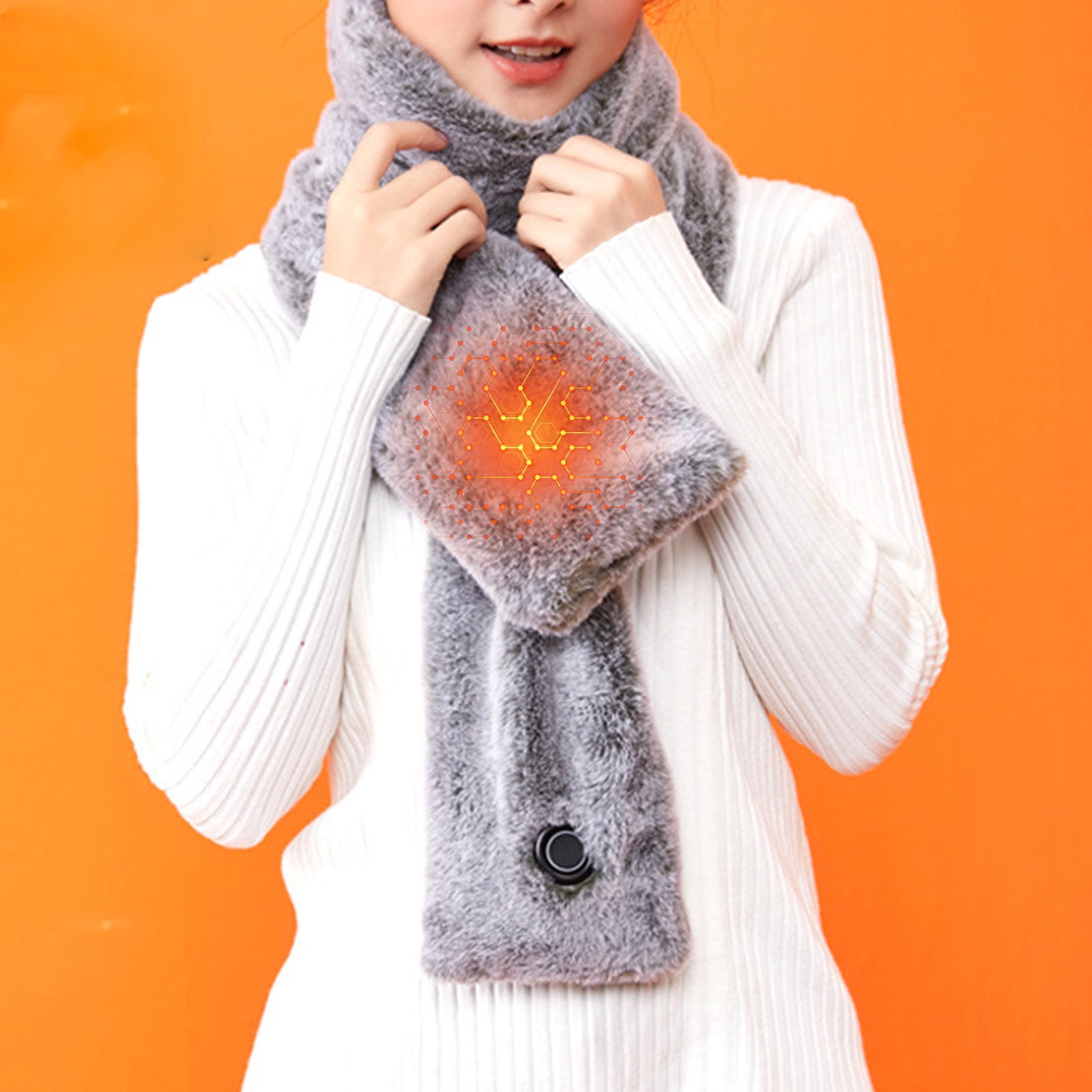 MERILER Unisex Heated Scarf with 3 Temperature Settings, Electric Neck Heating Pad for Indoor and Outdoor Use - Ideal Winter Gift for Men and Women