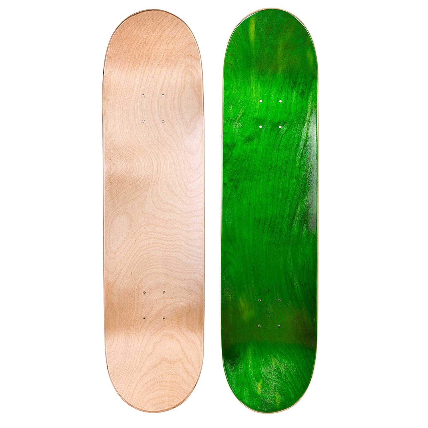 Cal 7 Blank Maple Skateboard Decks with Grip Tape Bundle of 3, Combinations 