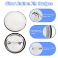 thumbnail image 3 of Unique Bargains Blank Button Making Supplies Metal Button Pin Badge Kit for Button Maker Machine(1.26 inch / 200pcs), 3 of 4