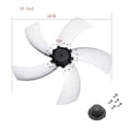 thumbnail image 1 of Aspas de ventilador de plástico Big Wind de 1014 pulgadas y 1018 pulgadas, 356715 hojas, soporte para ventilador de mesa, accesorio de 12 estilos de aspas de ventilador de plástico y aluminio., 1 of 4