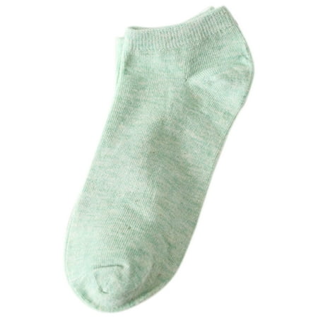

Invisible Color Cotton Women s Socks Color Solid Color Female Cotton Socks Shallow Mouth Socks Light Green