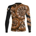 thumbnail image 2 of Raven Fightwear Women's Kraken Octopus BJJ Rash Guard MMA Black/Orange, 2 of 3