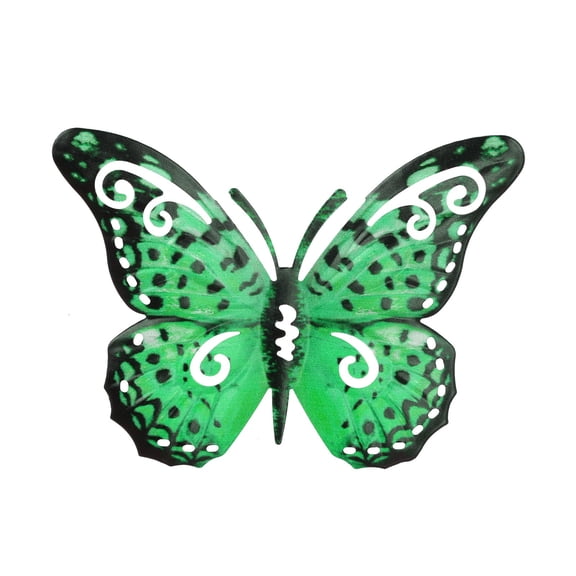 Metal Butterfly Wall Decoration Set Outdoor/Indoor Art Hanging for Garden, Courtyard, Living Room, Bedroom, Bathroom, and Porch