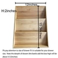 thumbnail image 4 of simhoo bamboo spice rack in-drawer kitchen cabinet spice 18 bottle holder for storage/organizer 3-tier, 4 of 8
