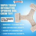 thumbnail image 2 of Bullibone Spin-a-Bone Dog Chew Toy for Dental Health with Bacon Flavor, 2 of 7