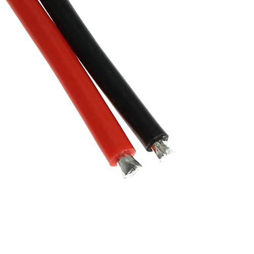 Maxmoral T-Plug Female Connector Cable 12AWG Silicone Wire for RC Li-po Battery 10cm 