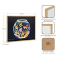 thumbnail image 6 of Kate and Laurel Pet Goldfish Cute Botanicals Fish Tank Framed Wall Art by The Creative Bunch Studio, 20x16 Natural, Colorful Fish Bowl Art for Wall, 6 of 7