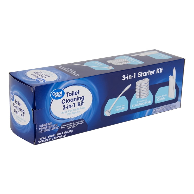 Great Value Toilet Cleaning 3-in-1 Starter Kit - Walmart.com