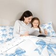 thumbnail image 5 of Feelyou Fashion Bowknot Queen Comforter Set, Princess Ribbon Bedding Comforter Set, 3pcs, 5 of 8