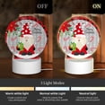 thumbnail image 3 of Naloa Gnome And Buffalo Plaid Acrylic LED Night Light Custom LED Lights Personalized Nightlight Customized Gifts for Family Couples Friends, 3 of 9