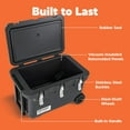 thumbnail image 4 of IRIS Hugel 64 Qt Cooler Box Insulated, Hard Cooler, Vacuum-Insulated Panels Durable Portable Ice Chest with Built-in, 4 of 8