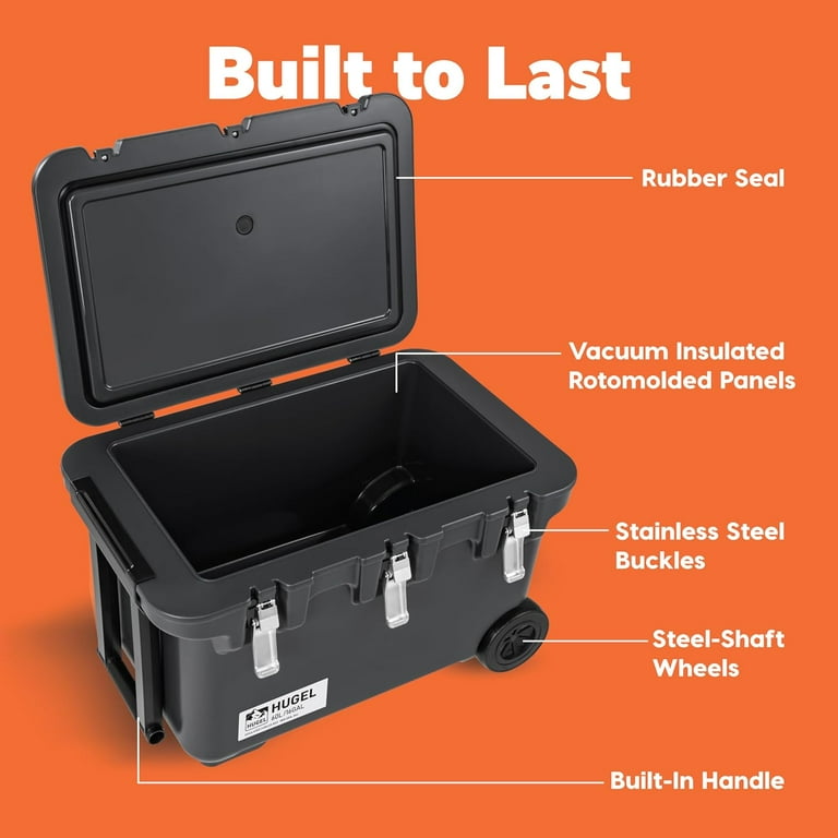 IRIS Hugel 64 Qt Cooler Box Insulated, Hard Cooler, Vacuum