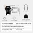 thumbnail image 5 of KFFKFF Glide Gate Assembly, Movable Gate Equipment Kit with U-Form Wheel Channel for Counterbalance Glide Gates and Rolling Entrances, Glide Gate Wheels 4 Track Rollers with Shield, Black, 5 of 9