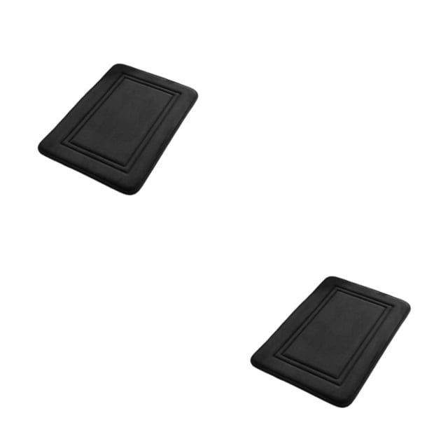 Matsuzay Home Office Hotel Floor Mat Sala de estar Baño Absorbente de agua Rectángulo Tapetes para puertas Decoración Negro 40x60cm Tipo 2 Negro 40x60cm,Tipo 2 2piezas