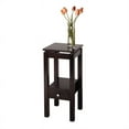 thumbnail image 3 of Pemberly Row Transitional Wood End Table with Chrome Accents in Espresso, 3 of 7