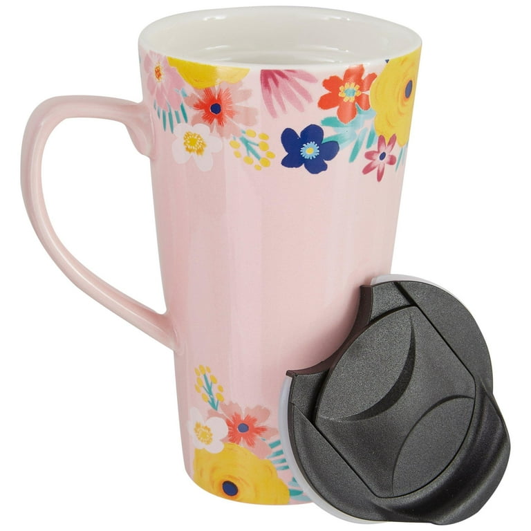 Happy Floral Mom Travel Mug, Lady Jayne #15951