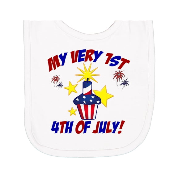Inktastic My Very 1st 4th of July Newborn Bib