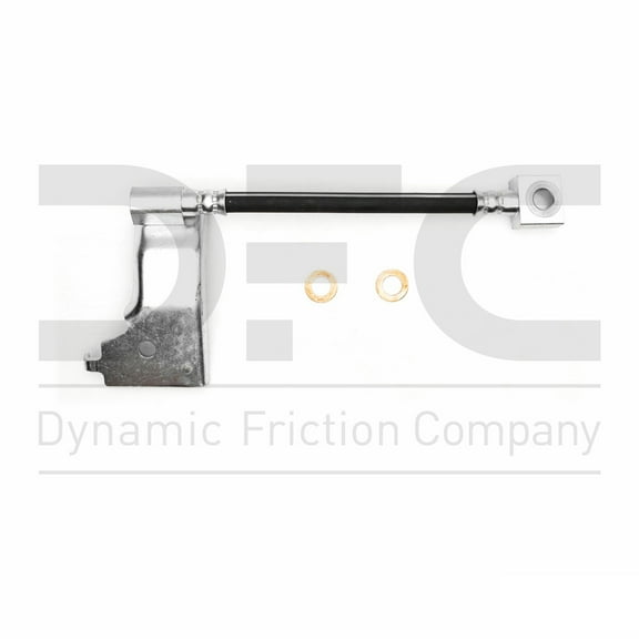 Rear Lower Right Dynamic Friction Company Brake Line Hose 350-55012 For 1985-1987 Lincoln Continental, 1985-1989 Lincoln Mark VII
