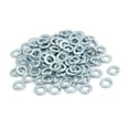 thumbnail image 1 of Unique Bargains 100pcs 1/4-inch Inner Dia Carbon Steel Split Lock Spring Washer Silver Blue, 1 of 2