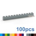 thumbnail image 2 of 100PCS 1x12 Dots DIY Building Blocks Thick Figures Bricks Educational Creative Compatible With 6112 Toys for Children Orange 100pcs, 2 of 6