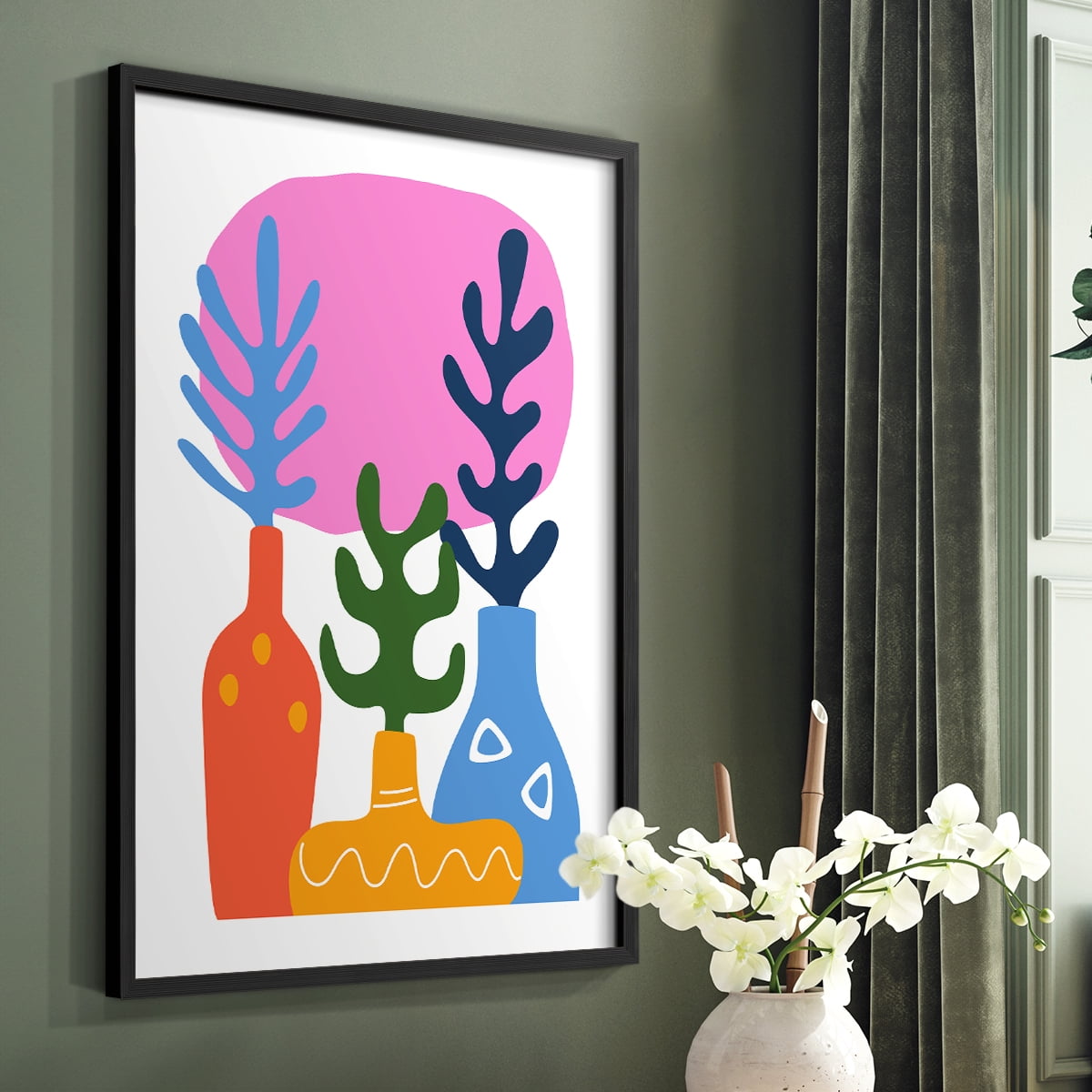Matisse CDLIX in Black Solid Wood Framed Print No Nail Hanging