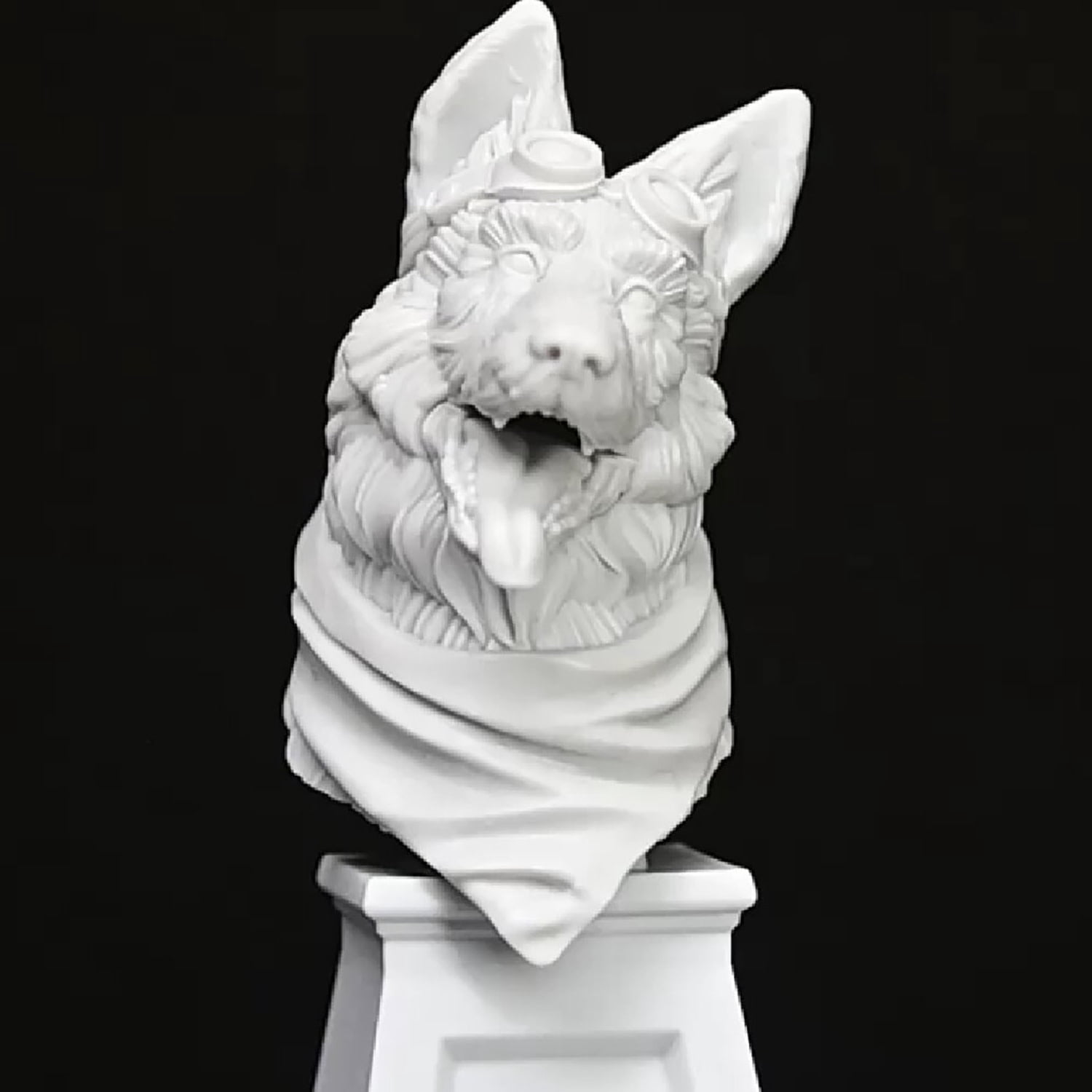 Fallout: Painter's Bust - Dogmeat - 1:12 Scale Character Miniature, Figure & Display Stand, Unpainted, Multi-Part Resin, Licensed Collectible Model