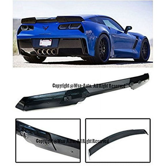 EOS Body Kit Rear Wing Spoiler - Chevrolet Chevy Corvette C7 Stingray 14-Up 2014 2015 2016 2017 2018 Version 2 Painted