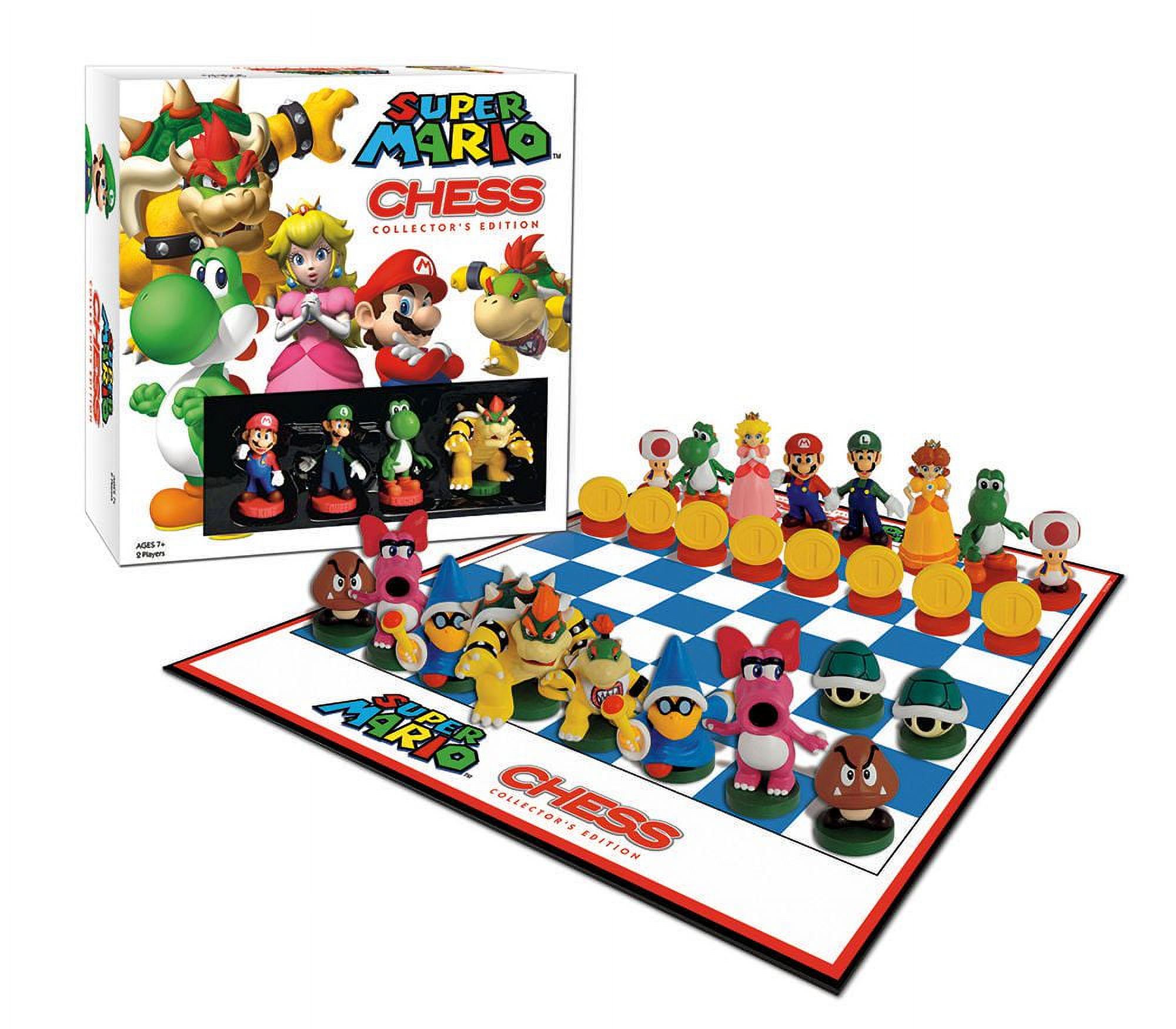 USAopoly Super Mario Chess Game – 32 Hand-Painted Pieces photo 2