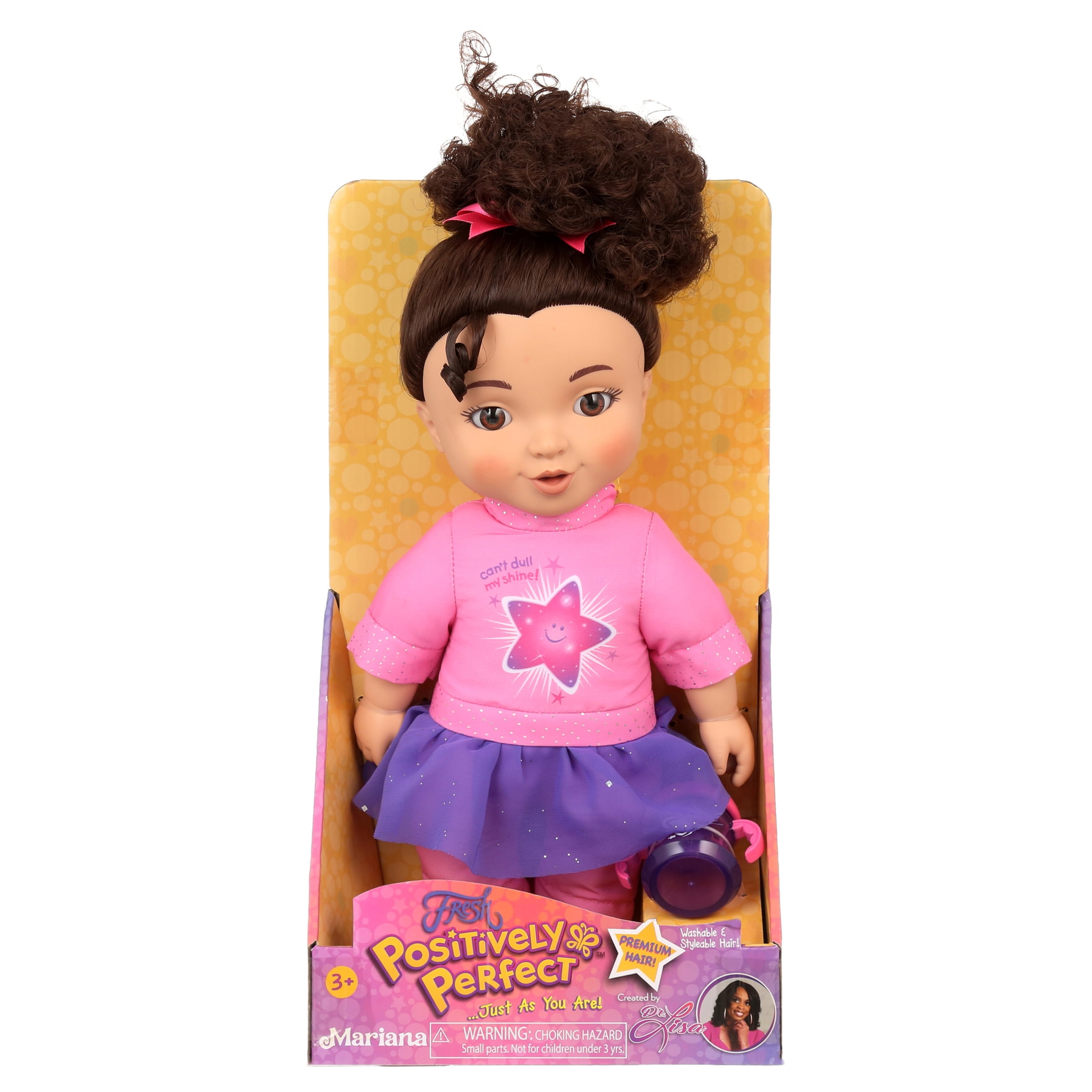 Positively Perfect, 14.5 inch Soft Body Toddler, Multi-Cultural and Ethnic Dolls, Mariana