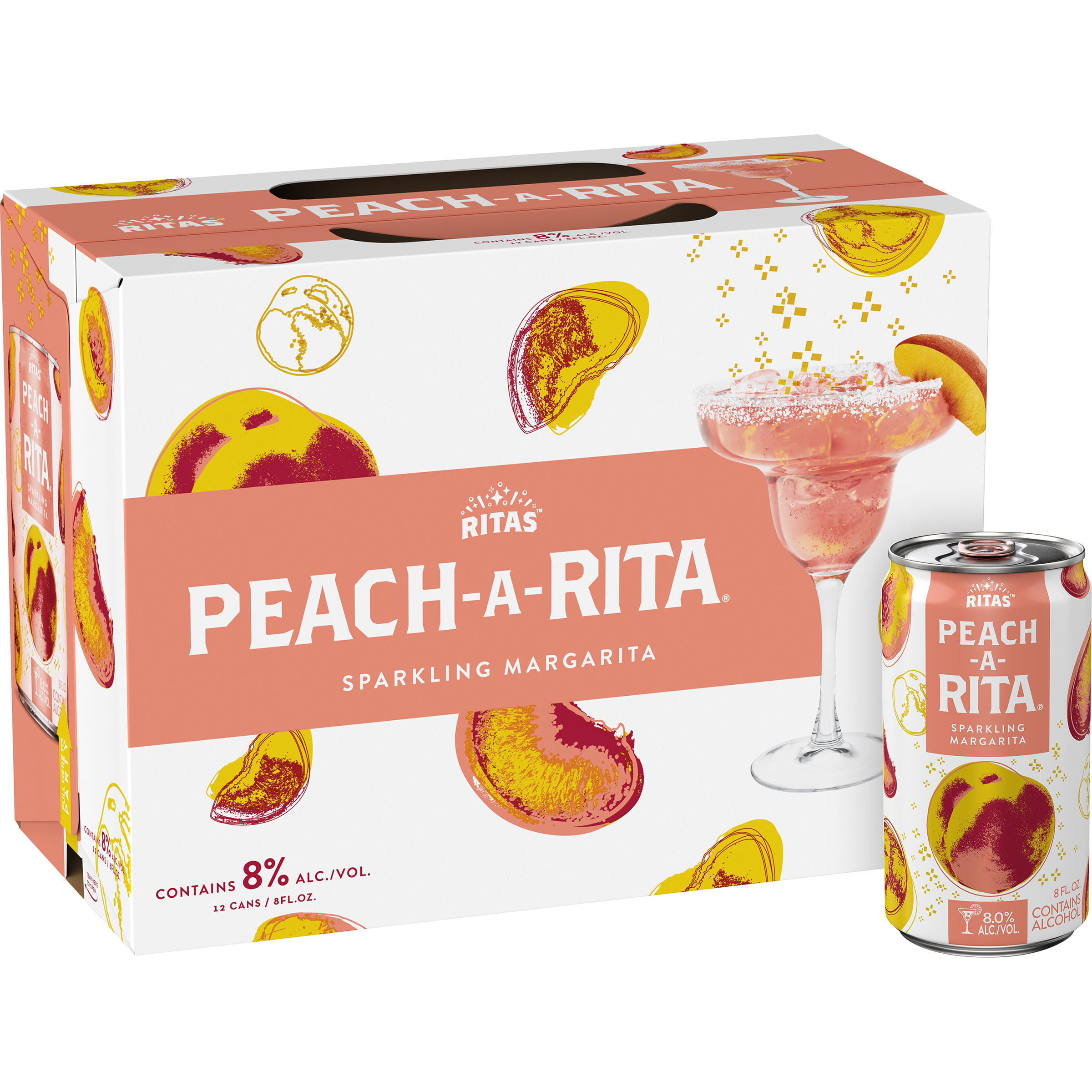 Ritas Peach A Rita Peach Sparkling Margarita Pack Fl Oz Cans