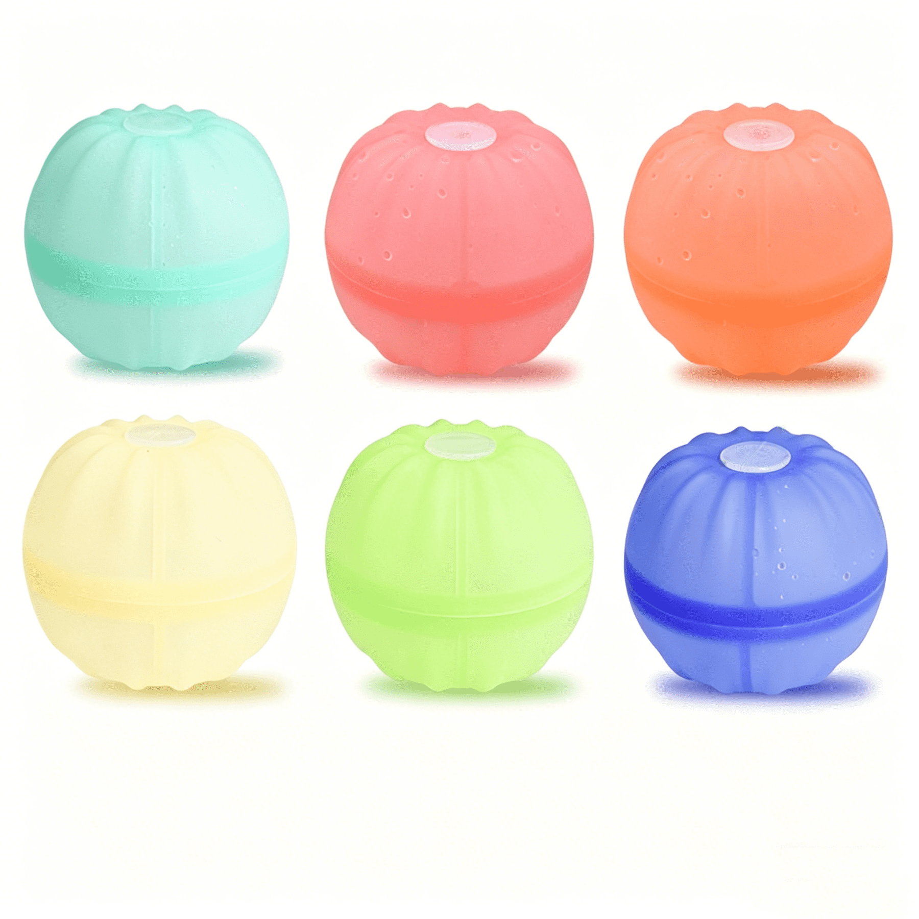 Bobby.Duck 16PCS Reusable Silicone Water Ball, Quick Fill & Self-Sealing Splash Balls for Kids, Unbreakable Water Toys for Water Fight, Pool, Beach, Summer Outdoor Games