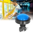 thumbnail image 3 of Crane Claw Game Button, 2 Foot Big Convex Button High Sensitivity LED Easy Installation   for Crane Machine Game Console Blue, 3 of 7