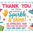 thumbnail image 4 of Decorative Design Thank You Banner Colorful Appreciation For Workplace Recognition Employee Motivation Office Decor, 4 of 7