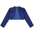 thumbnail image 2 of iEFiEL Kids Girls Long Sleeves Bolero Shrug 3D Flower Decation Shrug for Wedding Party, 2 of 3