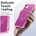 thumbnail image 3 of Allytechgroup Compatible with iPhone 16 Plus Case with Stand, Compatible with Magsafe Built-in Rotatable Kickstand Military Grade Drop Protection Cover Bumper for iPhone 16 Plus, Rose, 3 of 6