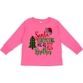thumbnail image 3 of Inktastic Santa is Promoting Me to Big Brother Green Plaid Tree Boys Long Sleeve Toddler T-Shirt, 3 of 5