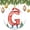 pattern-6, variant on Christmas Ceramic Ornament Custom Initial Letter A Chriatmas Snowman Keepsake Ceramic Ornament Christmas Monogram Personalized Christmas Tree Ceramic Ornament Decoration