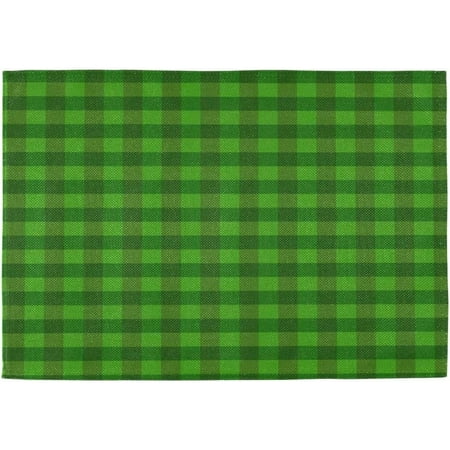 

St Patricks Day Tartan Placemats Set of 4 Washable Table Place Mats for Kitchen Dining Home Table Decoration 12 x 18 inches