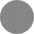 thumbnail image 1 of Ahgly Company Machine Washable Indoor Round Transitional Charcoal Black Area Rugs, 4' Round, 1 of 7