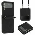 thumbnail image 1 of Allytech for Galaxy Z Flip4 5G 2022 Case with Business Style, Detachable & Adjustable Shoulder Strap Vegan PU Leather Anti-DropCase for Samsung Z Flip 4 (6.7 inch), Black, 1 of 4
