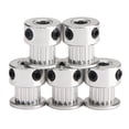 thumbnail image 1 of unbranded 5Ud Poleas Gt2 De Aluminio Plata Para Movimiento En Impresoras 3D Repstrap, 1 of 5