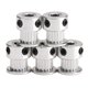 thumbnail image 1 of unbranded 5Ud Poleas Gt2 De Aluminio Plata Para Movimiento En Impresoras 3D Repstrap, 1 of 5