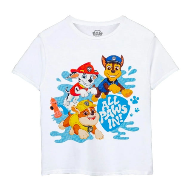 Pat' Patrouille T-Shirt Garçons/filles « All Paws In! »