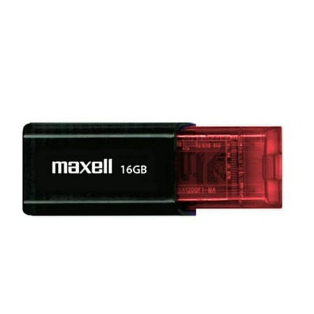 Maxell 16GB Flix USB 2.0 Flash Drive - 16 GB - USB 2.0 - 1 Pack - Retractable